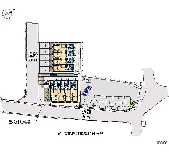 ★手数料０円★山口市大内御堀　月極駐車場（LP）